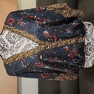 Olm floral multicolored blouse XL